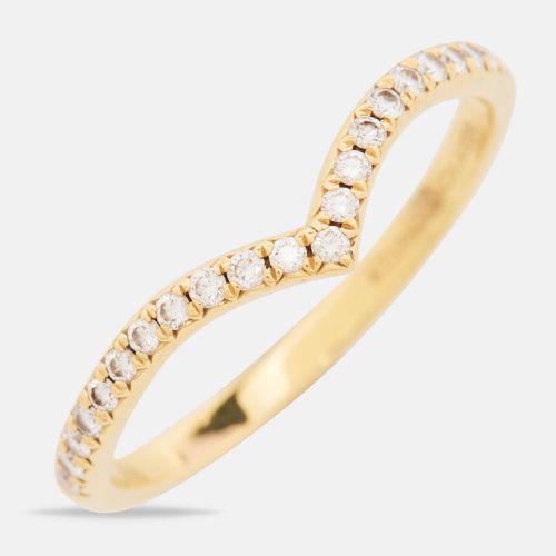 Tiffany & Co. Solsete V Diamond 18k Yellow Gold Ring Size 58 - Tiffany & Co. - Modalova