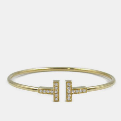 Tiffany & Co. 18K Yellow Gold Diamond T Wire Bracelet - Tiffany & Co. - Modalova