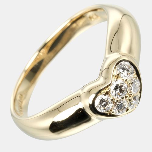 Tiffany & Co. 18K Yellow Gold Diamonds Heart Ring EU 53 - Tiffany & Co. - Modalova