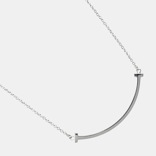 Tiffany & Co. 18K White Gold T Smile Necklace - Tiffany & Co. - Modalova