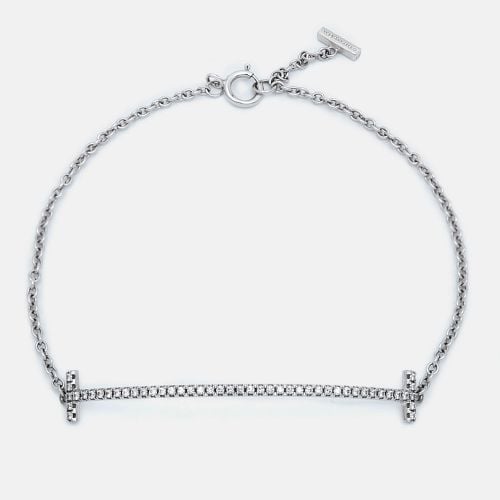 Tiffany & Co. T Smile Diamonds 18k White Gold Bracelet - Tiffany & Co. - Modalova