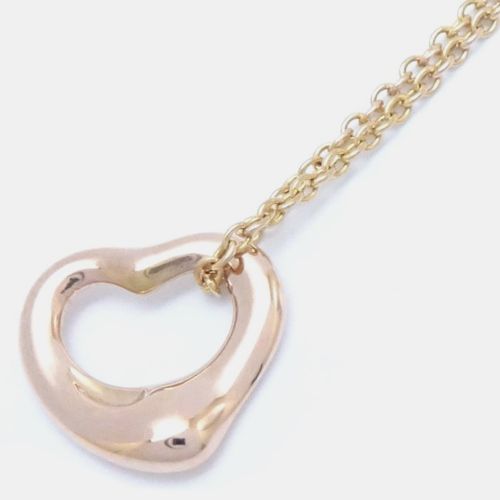 Tiffany & Co. 18K Rose Gold Elsa Peretti Open Heart Pendant Necklace - Tiffany & Co. - Modalova