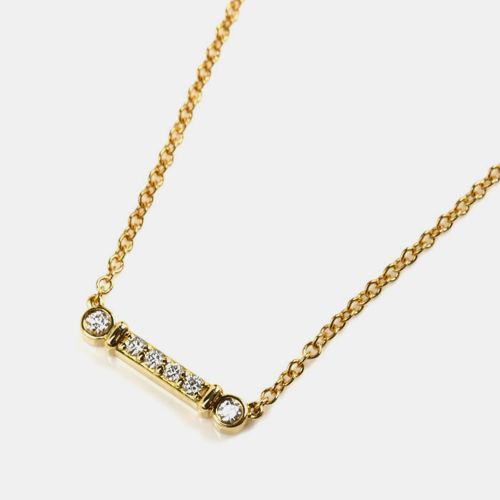 Tiffany & Co. 18K Yellow Gold and Diamond Bar Pendant Necklace - Tiffany & Co. - Modalova