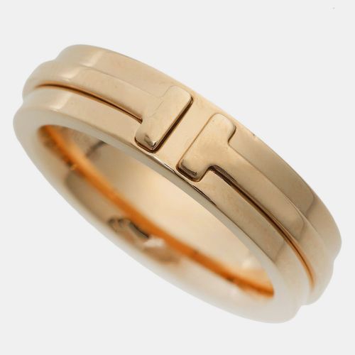 Tiffany & Co. 18K Rose Gold T Narrow Band Ring EU 45 - Tiffany & Co. - Modalova