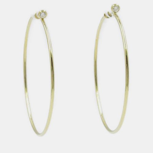 Tiffany & Co. 18K Yellow Gold and Diamond Elsa Peretti Hoop Earrings - Tiffany & Co. - Modalova