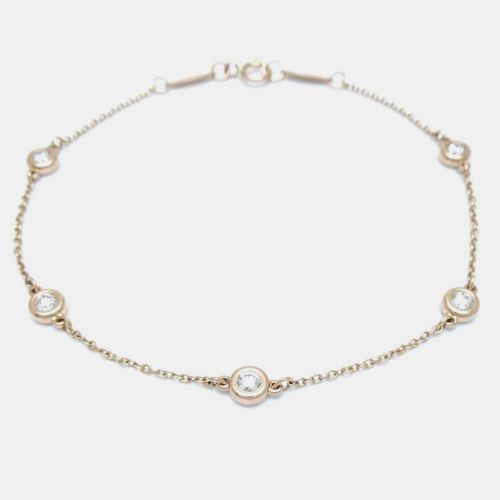 Tiffany & Co. 18K Rose Gold and Diamond Elsa Peretti Chain Bracelet - Tiffany & Co. - Modalova