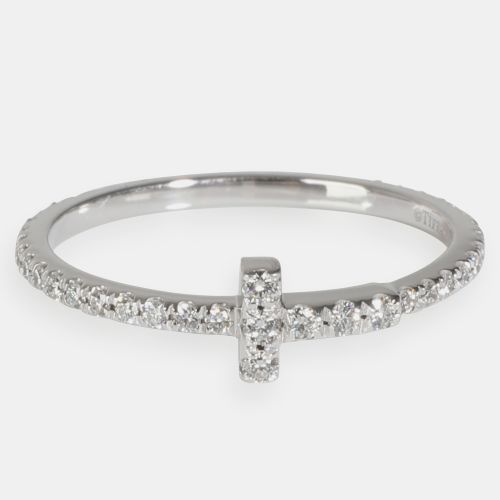 Tiffany & Co. 18K White Gold 0.2 ct Tiffany T Ring EU 48 - Tiffany & Co. - Modalova