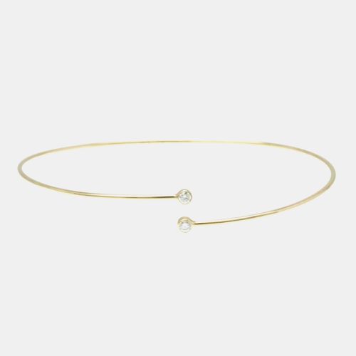 Tiffany & Co. 18K Rose Gold and Diamond Elsa Peretti Hoop Single Row Bangle Bracelet - Tiffany & Co. - Modalova