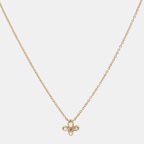 Tiffany & Co. Fleur De Lis Diamond 18k Yellow Gold Necklace - Tiffany & Co. - Modalova