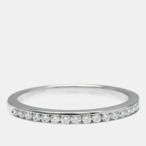 Tiffany & Co. Silver Platinum Diamond Half Eternity Ring EU 52 - Tiffany & Co. - Modalova