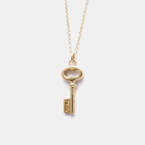 Tiffany & Co. 18K Rose Gold Oval Key Pendant Necklace - Tiffany & Co. - Modalova