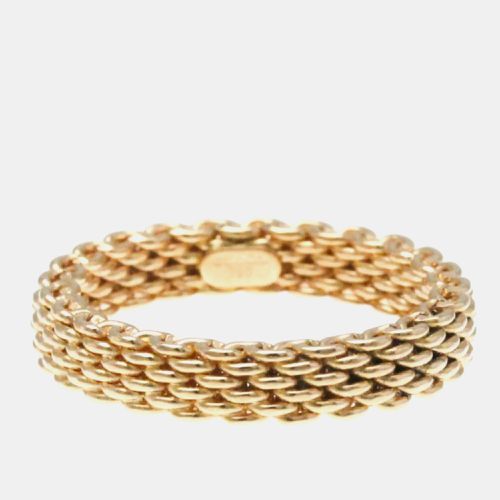 Tiffany & Co. 18K Rose Gold Somerset Mesh Band Ring EU 51 - Tiffany & Co. - Modalova