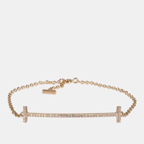 Tiffany & Co. 18k Yellow Gold and Diamond T Smile Bracelet - Tiffany & Co. - Modalova