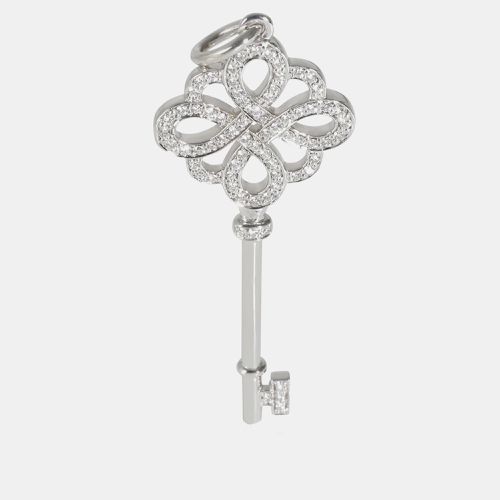 Tiffany & Co. 18K White Gold and Diamond Keys Knot Pendant - Tiffany & Co. - Modalova