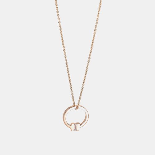 Tiffany & Co. 18k Rose Gold Tiffany T Diamond Pendant 0.06 CTW - Tiffany & Co. - Modalova