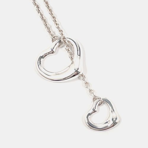 Tiffany & Co. Sterling Silver Elsa Peretti Open Heart Lariat Necklace - Tiffany & Co. - Modalova