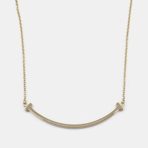 Tiffany & Co. 18K Pink Gold T Smile Pendant Necklace - Tiffany & Co. - Modalova