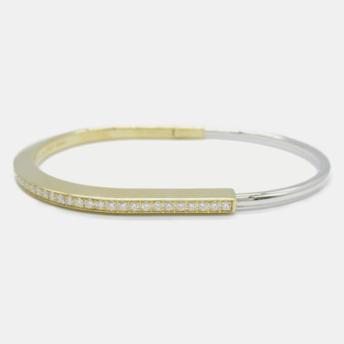 K Gold Diamond Lock Bangle Bracelet - Tiffany & Co. - Modalova