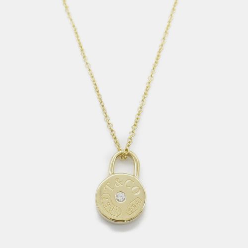 Tiffany & Co. 18K Yellow Gold Tiffany 1837 Round Lock Pendant Necklace - Tiffany & Co. - Modalova