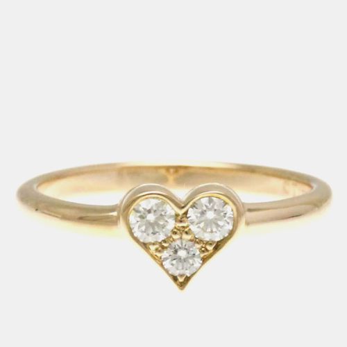 Tiffany & Co. 18K Rose Gold and Diamond Heart Cocktail Ring EU 52 - Tiffany & Co. - Modalova