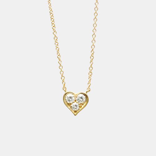 K Rose and Diamond Heart Pendant Necklace - Tiffany & Co. - Modalova