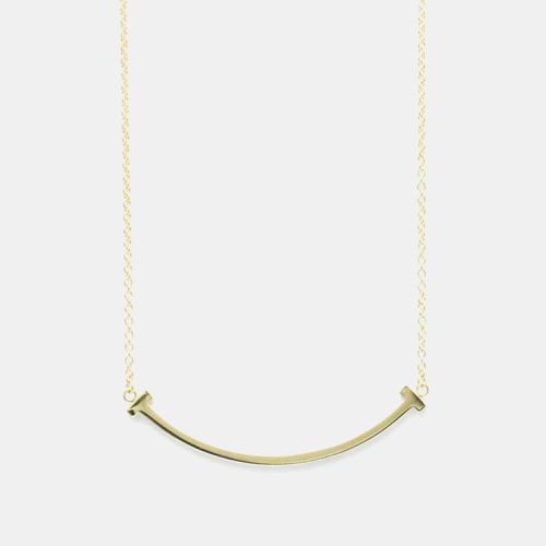 Tiffany & Co. 18K Yellow Gold T Smile Pendant Necklace - Tiffany & Co. - Modalova