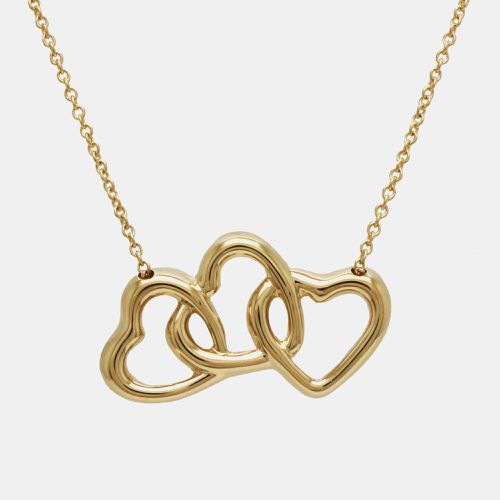 K Gold Triple Heart Pendant Necklace - Tiffany & Co. - Modalova