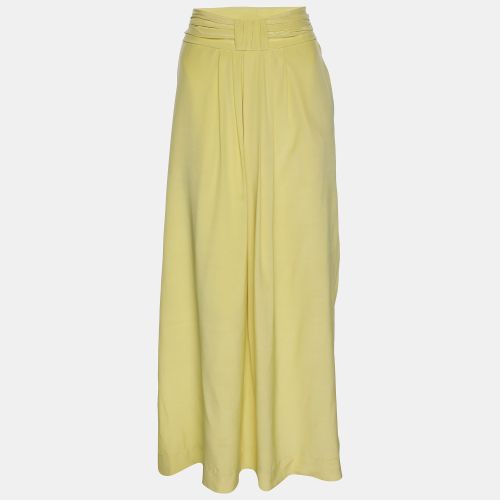 Twenty8Twelve Yellow Silk Pleated Midi Skirt S - Twenty8Twelve - Modalova