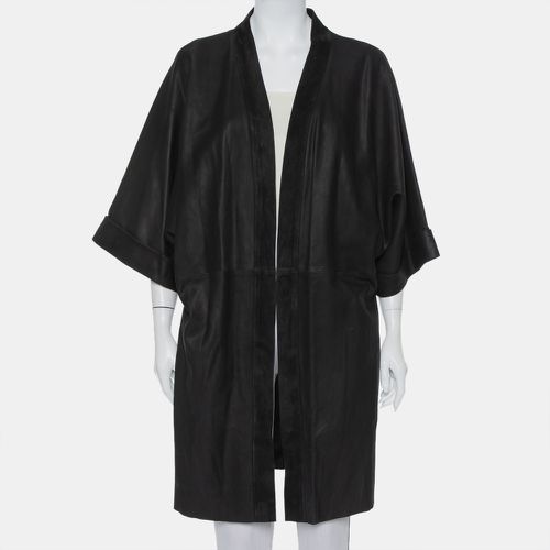 IRO Black Suede Leather Open Front Kimono S - IRO - Modalova