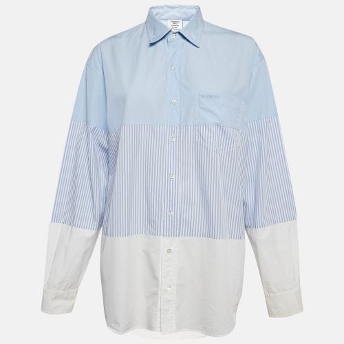 Vetements Blue Striped Cotton Triple Classic Shirt S - Vetements - Modalova