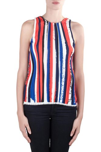 Dion Lee II Multicolor Plisse Striped Knit Sleeveless Top M - Dion Lee - Modalova