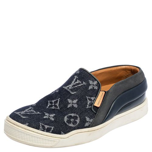 Louis Vuitton Denim Monogram Tempo Slip On Sneakers Size 34 - Louis Vuitton - Modalova