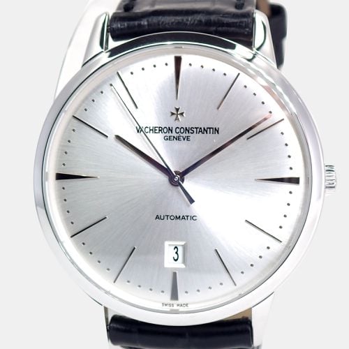 Vacheron constantin Silver 18K White Gold Patrimony Contemporary Date Self Winding WG 85180/000G-9230 Watch 40 mm - Vacheron Constantin - Modalova