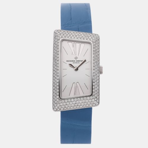 Vacheron Constantin Silver 18k White Gold 1972 25515/U01G-9233 Quartz Women's Wristwatch 21 mm - Vacheron Constantin - Modalova