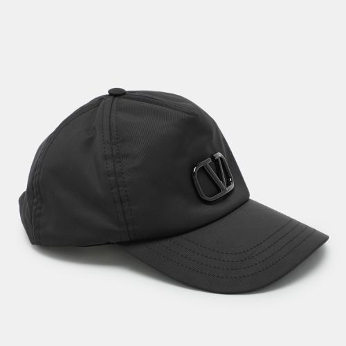 Valentino Black Nylon Logo Baseball Cap - Valentino - Modalova