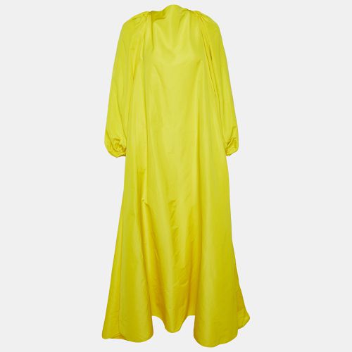 Valentino Yellow Faille Open Back Maxi Dress M - Valentino - Modalova