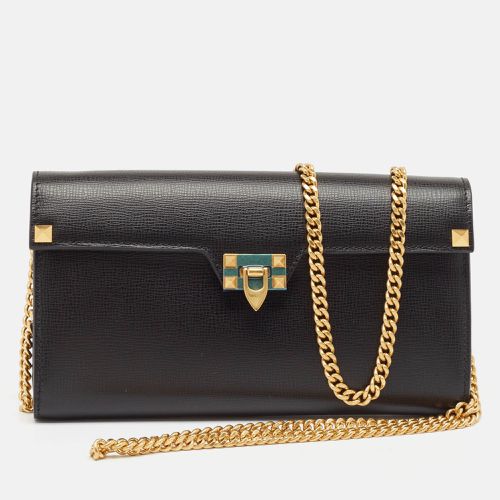 Leather Rockstud Alcove Wallet On Chain - Valentino - Modalova