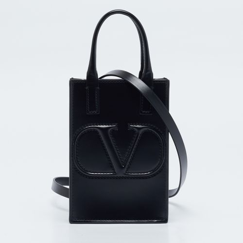 Leather Mini VLogo Tote - Valentino - Modalova