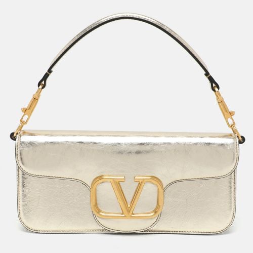 Valentino Gold Leather Loco Shoulder Bag - Valentino - Modalova