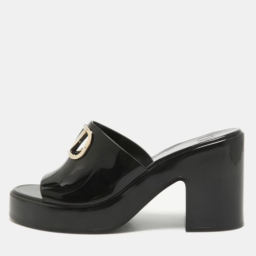 Valentino Black Rubber VLogo Platform Mules Size 42 - Valentino - Modalova