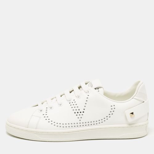 Valentino White Leather Backnet Sneakers Size 36 - Valentino - Modalova