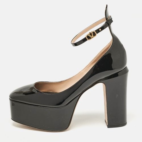 Valentino Black Patent Leather Tango Platform Pumps Size 38 - Valentino - Modalova