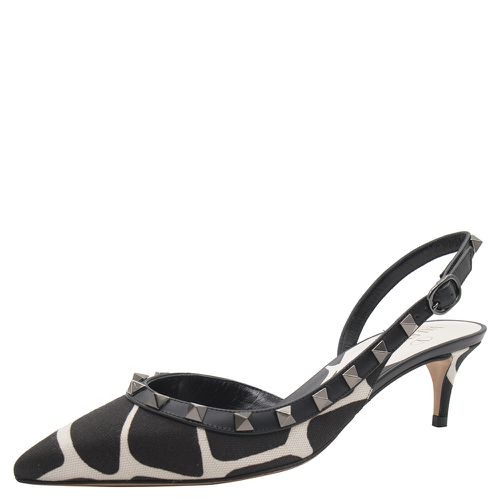 Valentino As Sample/Nero ROCKSTUD Slingback Pumps Size EU 40 - Valentino - Modalova