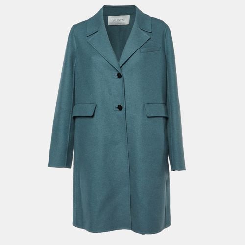 Sage Wool Mid Length Coat M - Valentino - Modalova