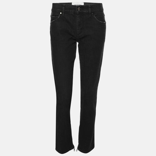 Valentino Black Denim Petale Jeans XS - Valentino - Modalova