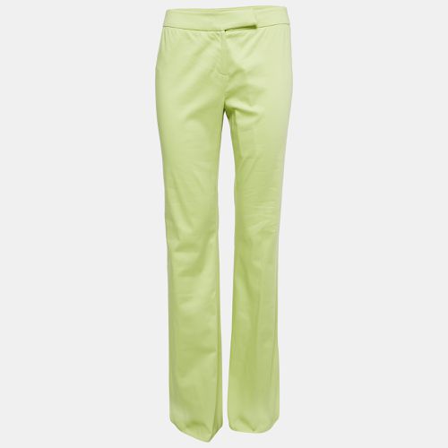 Valentino Green Cotton Straight Leg Trousers S - Valentino - Modalova