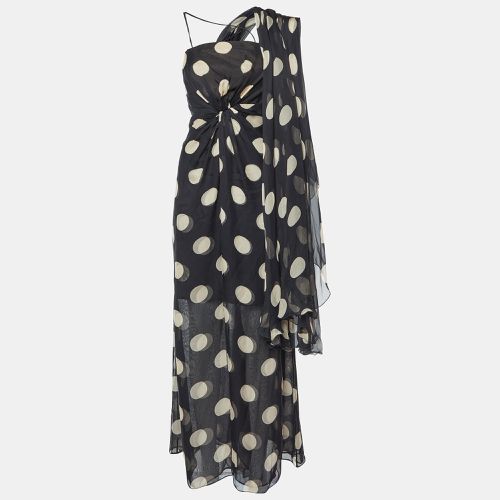 Polka Dot Print Silk Asymmetric Dress L - Valentino - Modalova