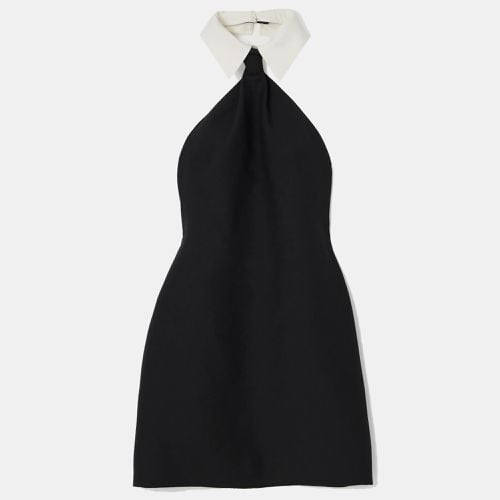 Valentino Black Wool Blend Halter Mini Dress L - Valentino - Modalova