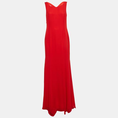 Valentino Red Silk Ruffled Maxi Dress L - Valentino - Modalova