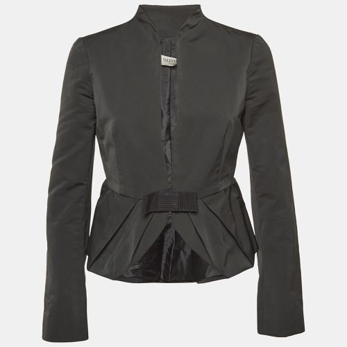 Valentino Black Nylon Blend Bow Detail Blazer S - Valentino - Modalova